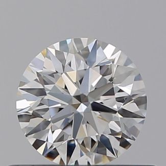 0.53 Carat Round G VS1 EX GIA Natural Diamond