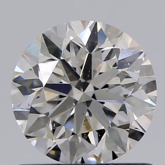 0.80 Carat Round I VS2 VG EX GIA Natural Diamond