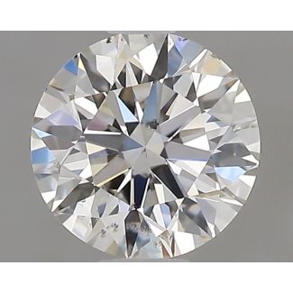 0.71 Carat Round H SI1 EX GIA Natural Diamond