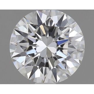 0.51 Carat Round E VVS1 EX GIA Natural Diamond