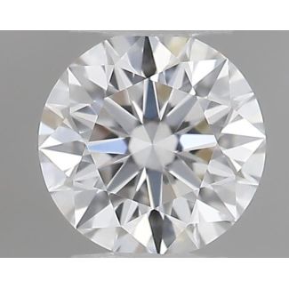 0.19 Carat Round F VVS2 EX VG GIA Natural Diamond