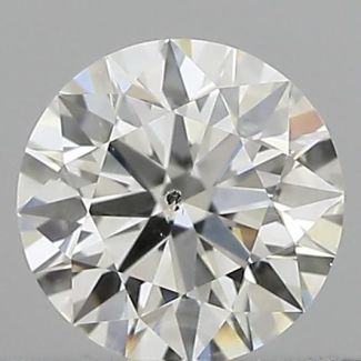 0.41 Carat Round G SI2 EX IGI Natural Diamond