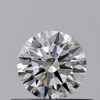 0.35 Carat Round D VVS2 EX GIA Natural Diamond