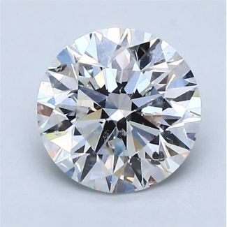 1.51 Carat Round E SI2 EX GIA Natural Diamond