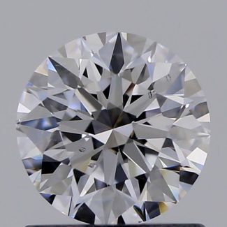 0.81 Carat Round D SI1 EX GIA Natural Diamond