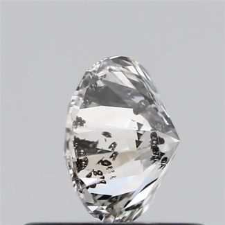 0.50 Carat Round H I2 EX GIA Natural Diamond