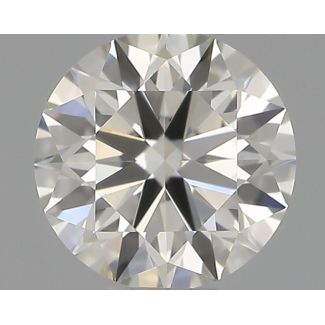 0.34 Carat Round H VVS1 EX IGI Natural Diamond