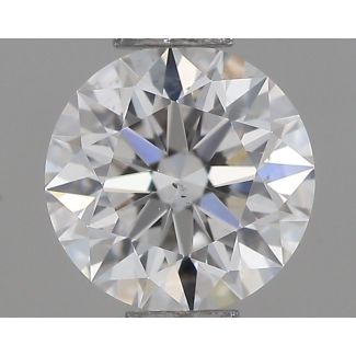 0.45 Carat Round E SI1 EX GIA Natural Diamond