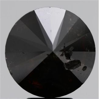 5.42 Carat Round Fancy Black GD GIA Natural Diamond