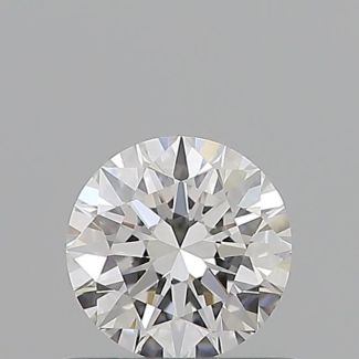 0.53 Carat Round E VVS1 EX GIA Natural Diamond