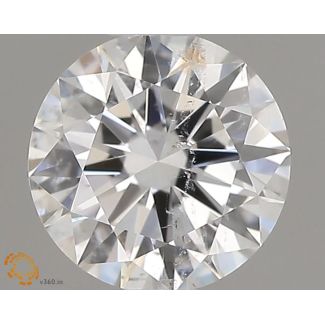 0.5 Carat Round F SI2 EX GIA Natural Diamond