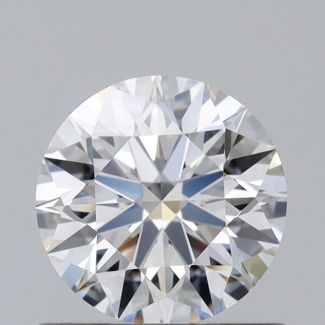 0.63 Carat Round D VVS2 EX GIA Natural Diamond