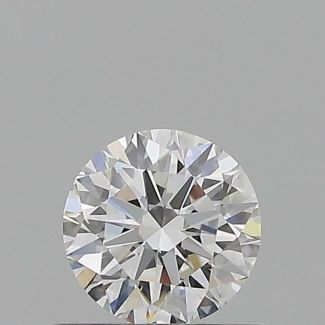 0.6 Carat Round F VVS1 EX GIA Natural Diamond