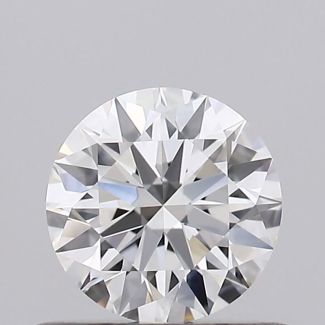 0.5 Carat Round F VVS1 EX GIA Natural Diamond