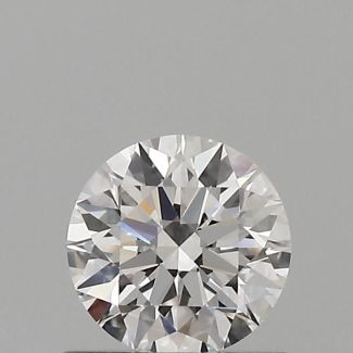 0.54 Carat Round E VVS2 EX GIA Natural Diamond