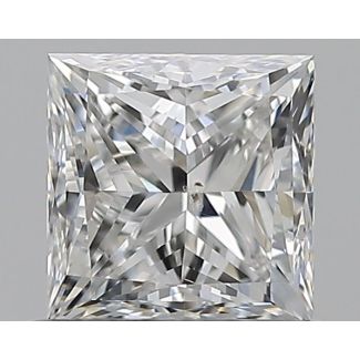 0.75 Carat Princess F SI1 - EX GD GIA Natural Diamond