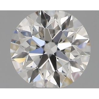 0.30 Carat Round F SI1 EX IGI Natural Diamond