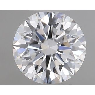 0.35 Carat Round D VVS2 EX GIA Natural Diamond