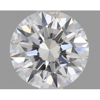 0.41 Carat Round E VVS1 EX GIA Natural Diamond