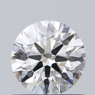 0.64 Carat Round F VVS2 EX GIA Natural Diamond