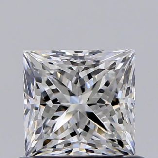 0.61 Carat Princess E VVS1 - EX VG GIA Natural Diamond