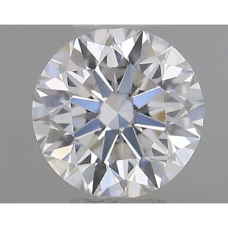 0.46 Carat Round E VVS2 VG EX GIA Natural Diamond