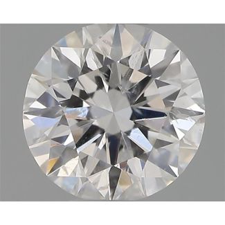 0.40 Carat Round E SI2 EX VG GIA Natural Diamond