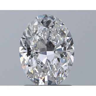 1.51 Carat Oval E SI2 - EX GIA Natural Diamond