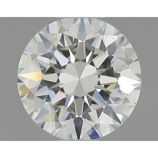 0.46 Carat Round H VVS1 EX GIA Natural Diamond