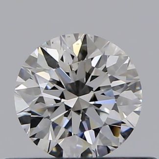 0.35 Carat Round F VS1 EX GIA Natural Diamond