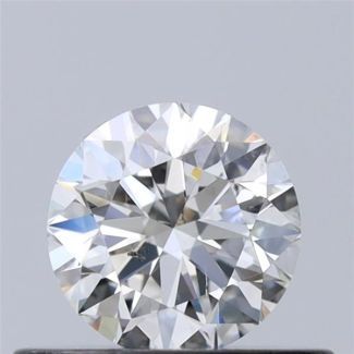 0.40 Carat Round H SI1 VG EX GIA Natural Diamond