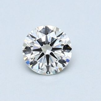 0.5 Carat Round F VVS2 VG EX GIA Natural Diamond