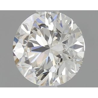 0.56 Carat Round K VVS2 EX GIA Natural Diamond