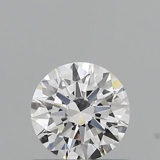 0.53 Carat Round D VVS1 EX GIA Natural Diamond