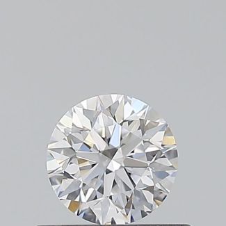 0.37 Carat Round D VS2 EX GIA Natural Diamond