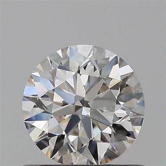 0.60 Carat Round H VVS2 EX GIA Natural Diamond