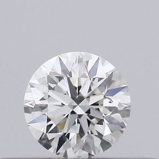 0.19 Carat Round F VS1 EX GIA Natural Diamond