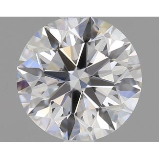 0.92 Carat Round F VVS1 EX GIA Natural Diamond