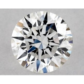 0.6 Carat Round F VVS1 EX GIA Natural Diamond