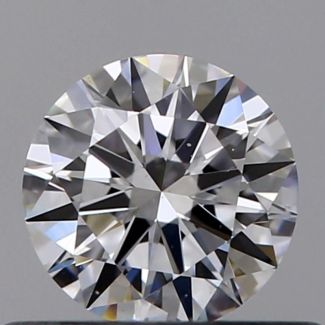 0.4 Carat Round D VS2 EX GIA Natural Diamond