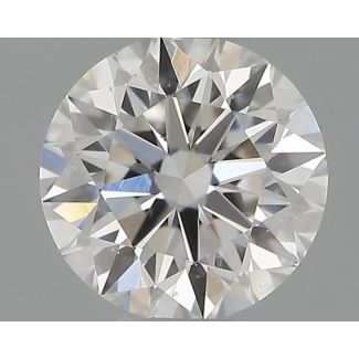 0.30 Carat Round F VS2 VG EX GIA Natural Diamond