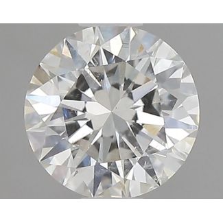 0.51 Carat Round H SI2 EX GIA Natural Diamond