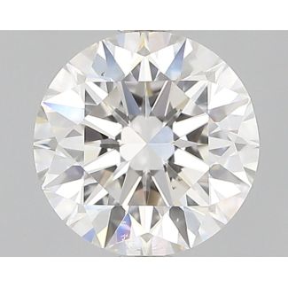 0.9 Carat Round H SI1 EX GIA Natural Diamond