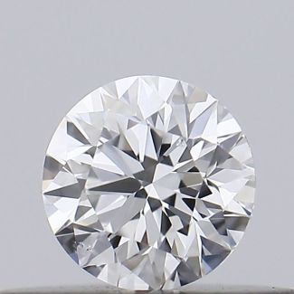 0.23 Carat Round D SI1 EX GIA Natural Diamond