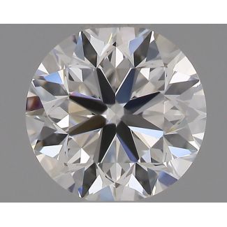 0.5 Carat Round E VVS2 VG EX GIA Natural Diamond