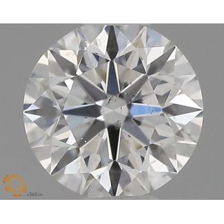 0.35 Carat Round E SI1 EX GIA Natural Diamond