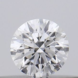 0.19 Carat Round D VVS2 EX GIA Natural Diamond