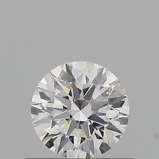 0.51 Carat Round D VVS2 EX GIA Natural Diamond