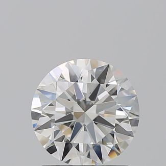 1.5 Carat Round H VVS1 EX GIA Natural Diamond