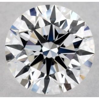 0.6 Carat Round D VVS2 EX GIA Natural Diamond